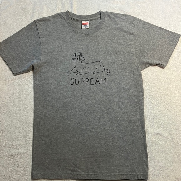 Supreme Mark Gonzales Supream Sphinx T-Shirt in Gray, size M - Picture 2 of 7